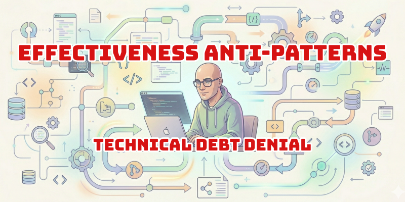 Engineering effectiveness anti-patterns, part 2: technical debt denial and the cost of postponing system health for feature delivery.