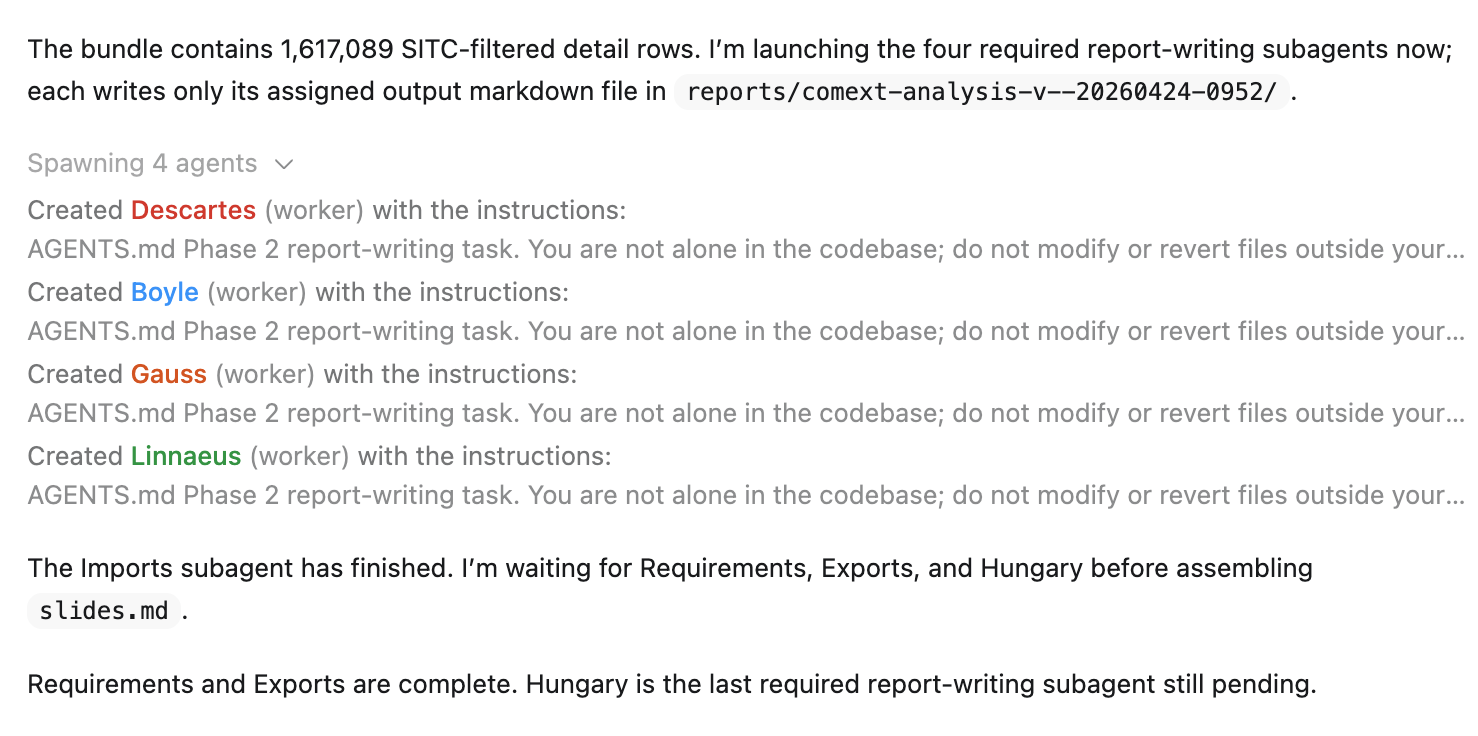 Detailed execution logs