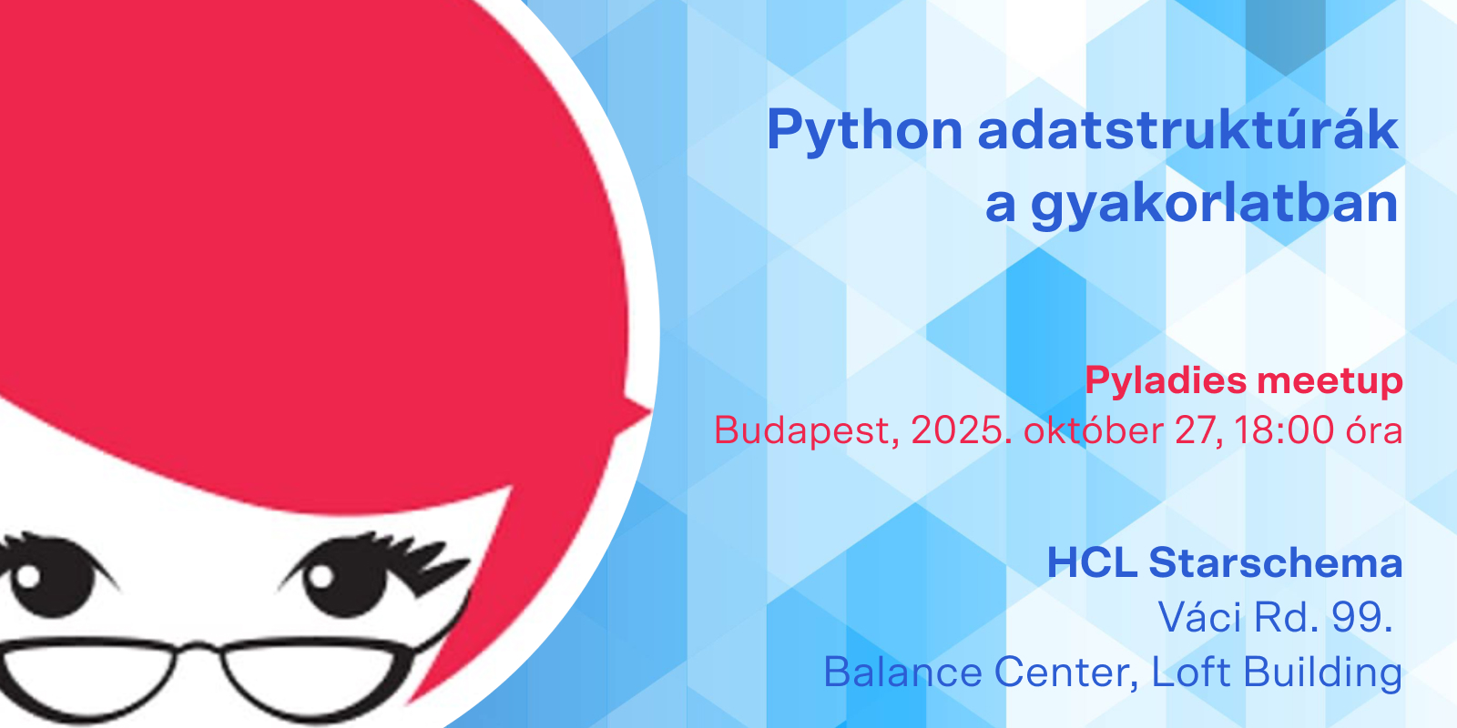 PyLadies Budapest: Python data structures in practice